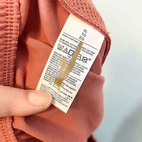 Old Navy Sweatpants Women XL Coral Pink Fleece High Rise Active Jogger Gym NWT - Picture 11 of 11